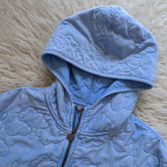 Lucky Brand Girls Youth Lightweight Full Zip Jacket Blue Quilted Cloud Large - Picture 3 of 5